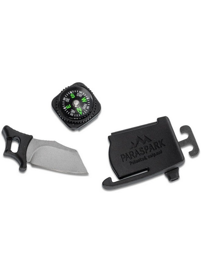 Outdoor Edge ParaSpark Durable Survival Knife Bracelet Buckle Black 0.63 x 8.25 x 20.32 cm PSK-BKL - Image 2